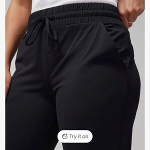 Soma Black Knit Jogger Pants